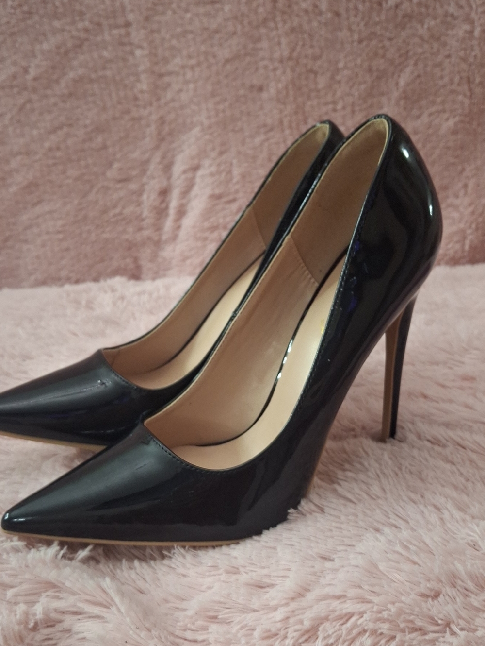 Elisabet Tang Classic Women's Patent Pointed-Toe Stilettos NWOB Size7